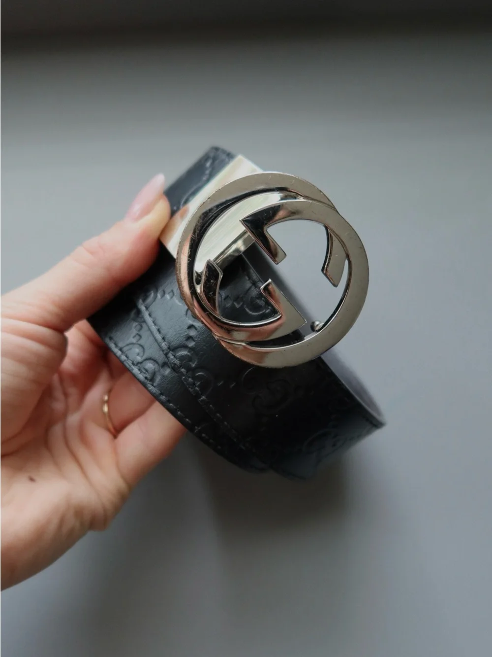 Gucci Reversible Leather Belt Interlocking G – Black/Brown 95/38